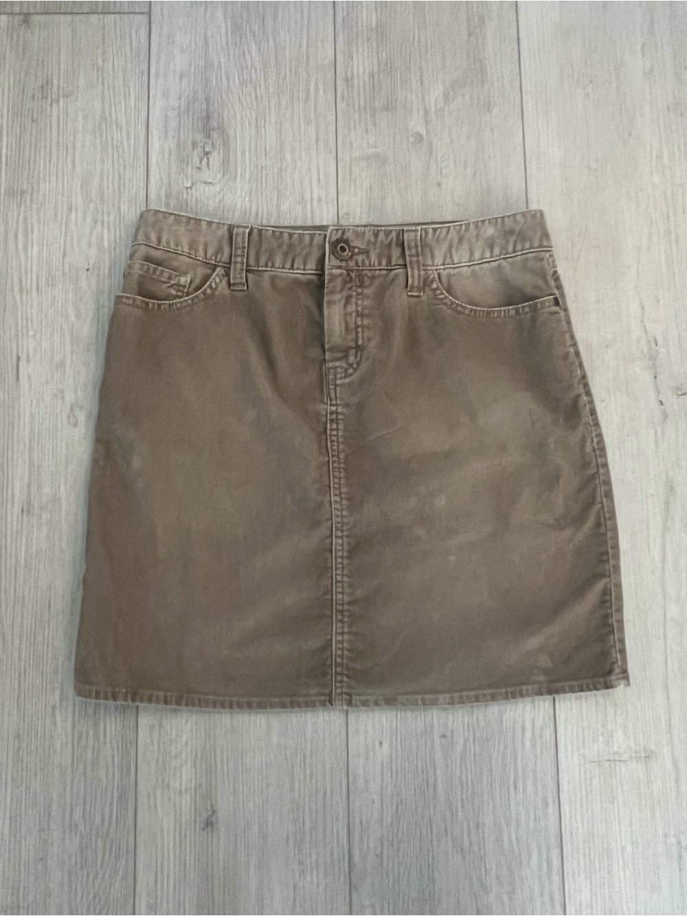 Eddie Bauer Brown Denim Mini Skirt